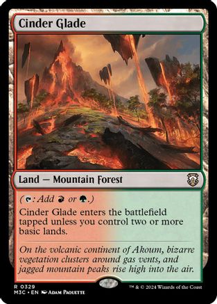 Cinder Glade (329) Ripple Foil - Commander: Modern Horizons 3