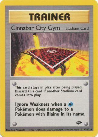 Cinnabar City Gym (113) (Unlimited) - Gym Challenge