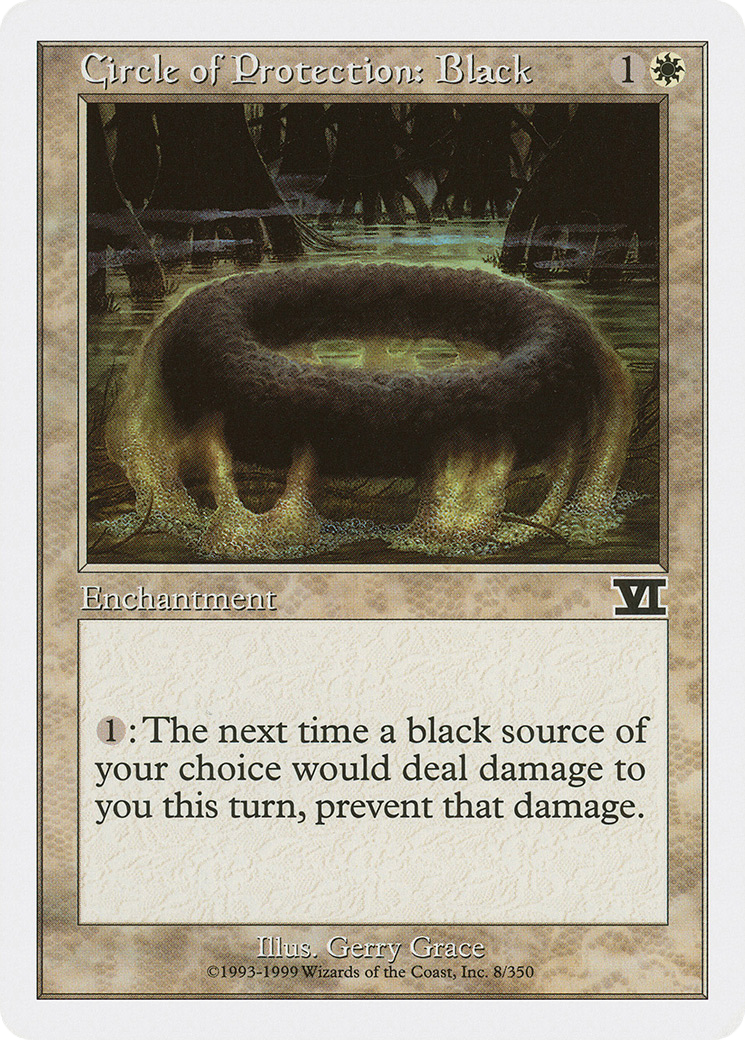 Circle of Protection: Black (008) - Classic Sixth Edition