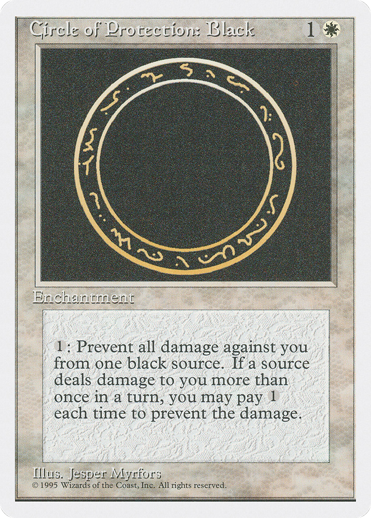 Circle of Protection: Black - Fourth Edition