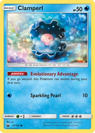 Clamperl (41) Reverse Holofoil - Celestial Storm