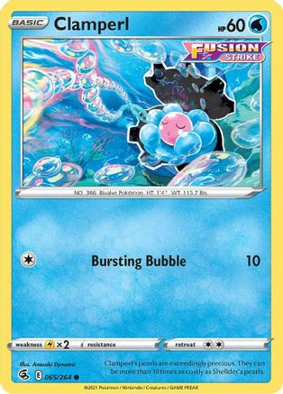 Clamperl (65) Reverse Holofoil - Fusion Strike