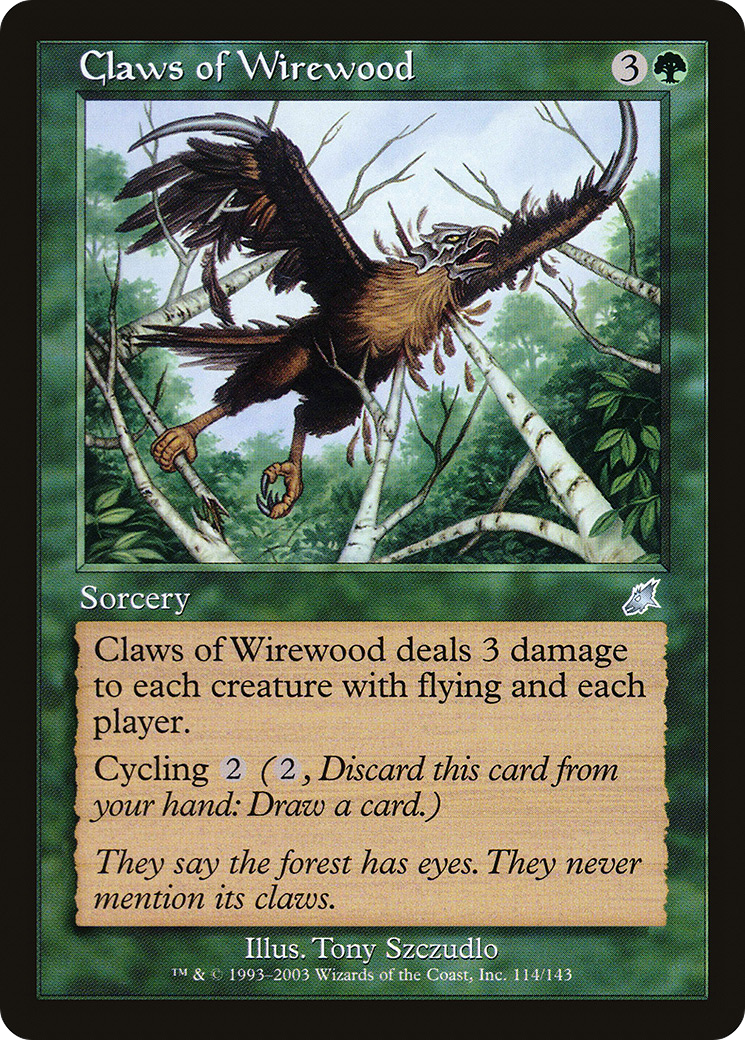 Claws of Wirewood (114) Foil - Scourge