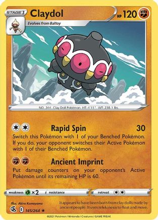 Claydol (145) Reverse Holofoil - Fusion Strike