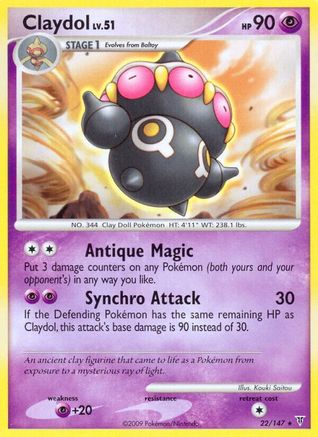 Claydol (22) Reverse Holofoil - Supreme Victors