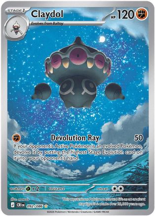 Claydol (92) Holofoil - Chaos Rising