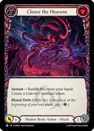 Cleave the Heavens (Red) (IAR020) Rainbow Foil - Usurp the Shadow Throne