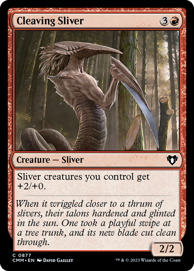 Cleaving Sliver (877) - Commander Masters