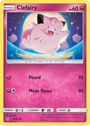 Clefairy (39) Reverse Holofoil - Hidden Fates