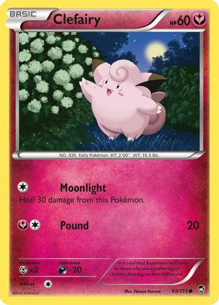 Clefairy (69) Reverse Holofoil - Furious Fists