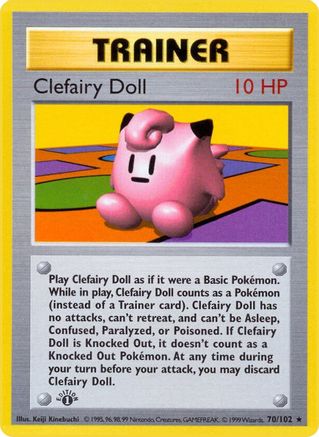 Clefairy Doll (70) (Unlimited) - Base Set (Shadowless)