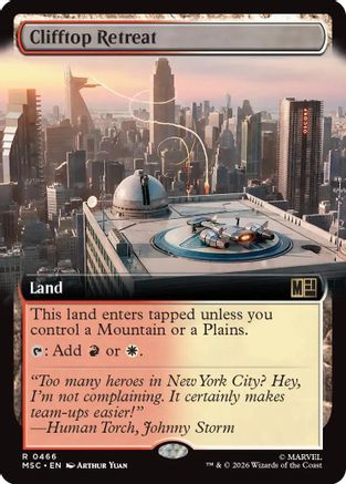 Clifftop Retreat (Extended Art) (466) - Commander: Marvel Super Heroes