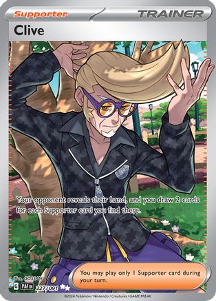 Clive (Full Art) (227) Holofoil - Paldean Fates