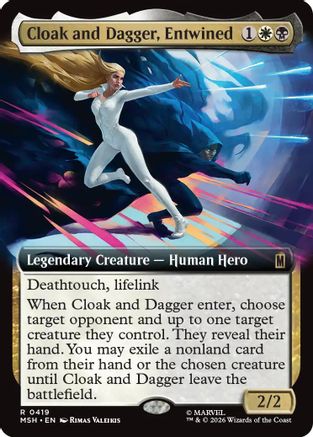 Cloak and Dagger, Entwined (Extended Art) (419) Foil - Marvel Super Heroes