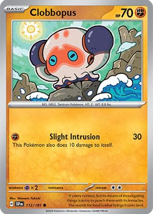 Clobbopus (112) Reverse Holofoil - Surging Sparks
