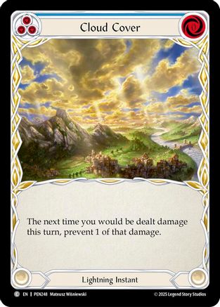 Cloud Cover (Blue) (PEN248) Rainbow Foil - Compendium of Rathe