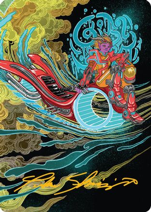 Cloudspire Skycycle (044s) Gold-Stamped - Art Series: Aetherdrift