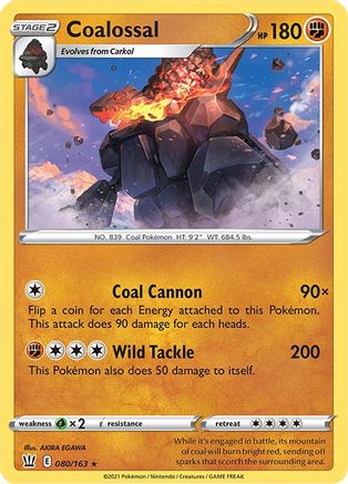 Coalossal (80) Reverse Holofoil - Battle Styles