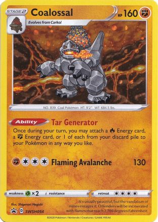 Coalossal (SWSH054) Holofoil - Black Star Promos