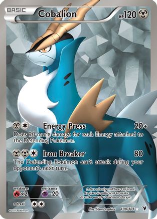 Cobalion (Full Art) (100) Holofoil - Noble Victories