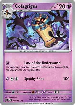 Cofagrigus (83) Holofoil - Surging Sparks