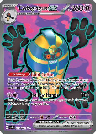 Cofagrigus ex (Full Art) (224) Holofoil - Paradox Rift