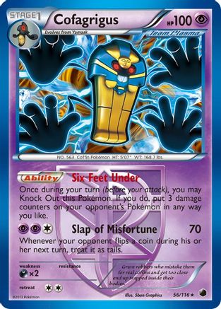 Cofagrigus (Team Plasma) (56) Holofoil - Plasma Freeze