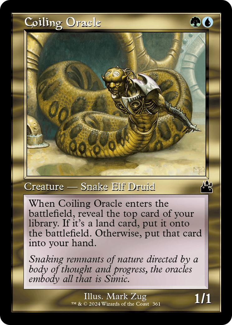 Coiling Oracle (Retro) (361) Foil - Ravnica Remastered