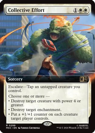 Collective Effort (Extended Art) (299) - Commander: Marvel Super Heroes