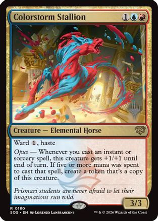 Colorstorm Stallion (Promo Pack) (180) Foil - Secrets of Strixhaven