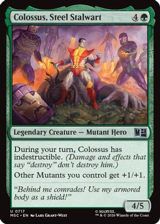 Colossus, Steel Stalwart (717) - Commander: Marvel Super Heroes
