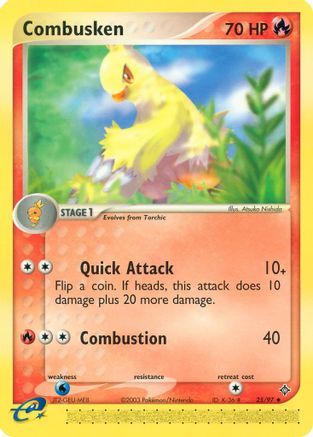 Combusken (25) Reverse Holofoil - Dragon