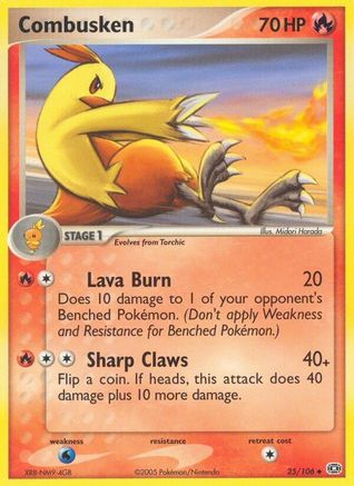 Combusken (25) Reverse Holofoil - Emerald