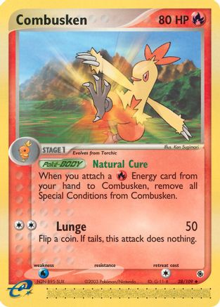 Combusken (28) Reverse Holofoil - Ruby and Sapphire