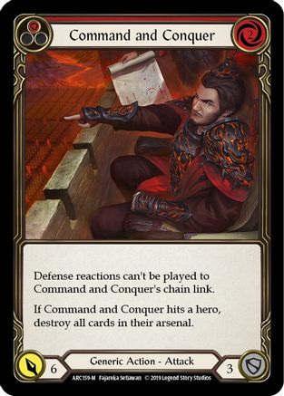 Command and Conquer (ARC159) (1st Edition) Rainbow Foil - Arcane Rising