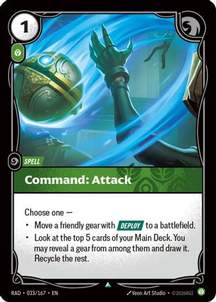 Command: Attack (033) Foil - Radiance