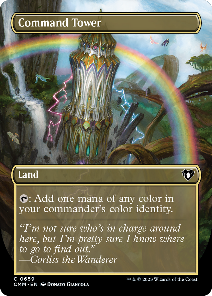 Command Tower (Borderless) (659) Foil - Commander Masters