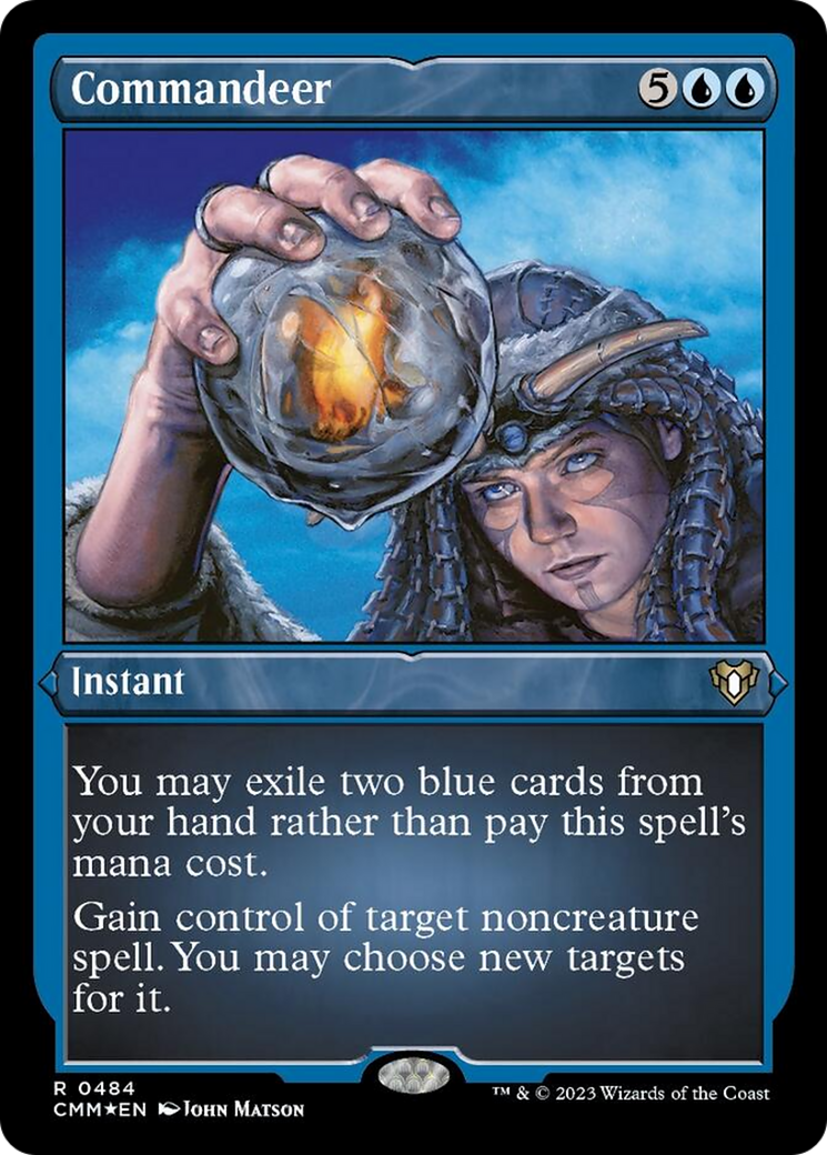 Commandeer (484) Etched Foil - Commander Masters