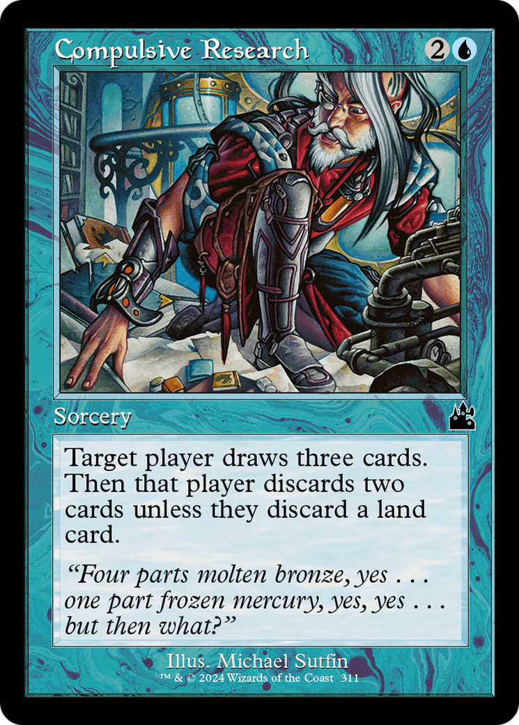 Compulsive Research (Retro) (311) Foil - Ravnica Remastered