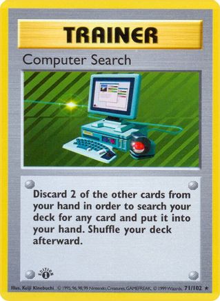 Computer Search (71) (Unlimited) - Base Set (Shadowless)
