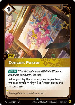 Concert Poster (116) Foil - Radiance