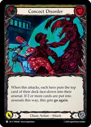 Concoct Disorder (Yellow) (PEN280) Rainbow Foil - Compendium of Rathe