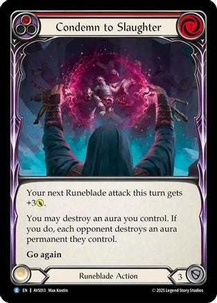 Condemn to Slaughter (Red) (AVS013) - Armory Deck: Legends Viserai