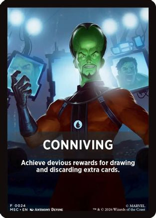 Conniving (Jumpstart Front Card) (024) - Commander: Marvel Super Heroes