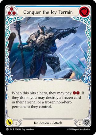 Conquer The Icy Terrain (Blue) (PEN233) - Compendium of Rathe