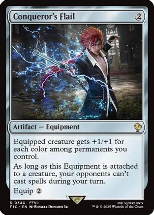 Conqueror's Flail (340) Surge Foil - Commander: FINAL FANTASY