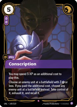 Conscription (140) Foil - Unleashed