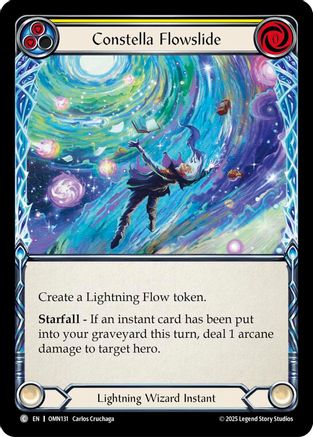 Constella Flowslide (Yellow) (OMN131) Rainbow Foil - Omens of the Third Age
