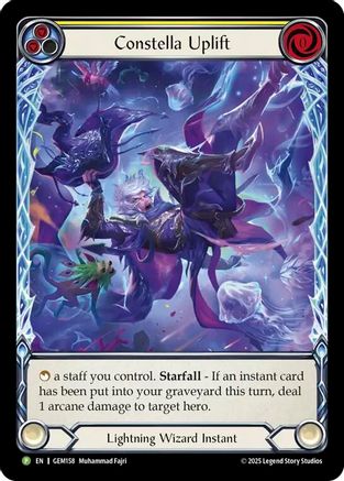 Constella Uplift (Yellow) (GEM158) Rainbow Foil - Gem Pack 5