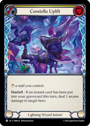 Constella Uplift (Yellow) (OMN132) Rainbow Foil - Omens of the Third Age